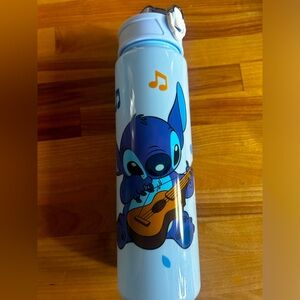 New Disney Stitch Blue Sports Kids Water Bottle | Leakproof Pop-Up straw
